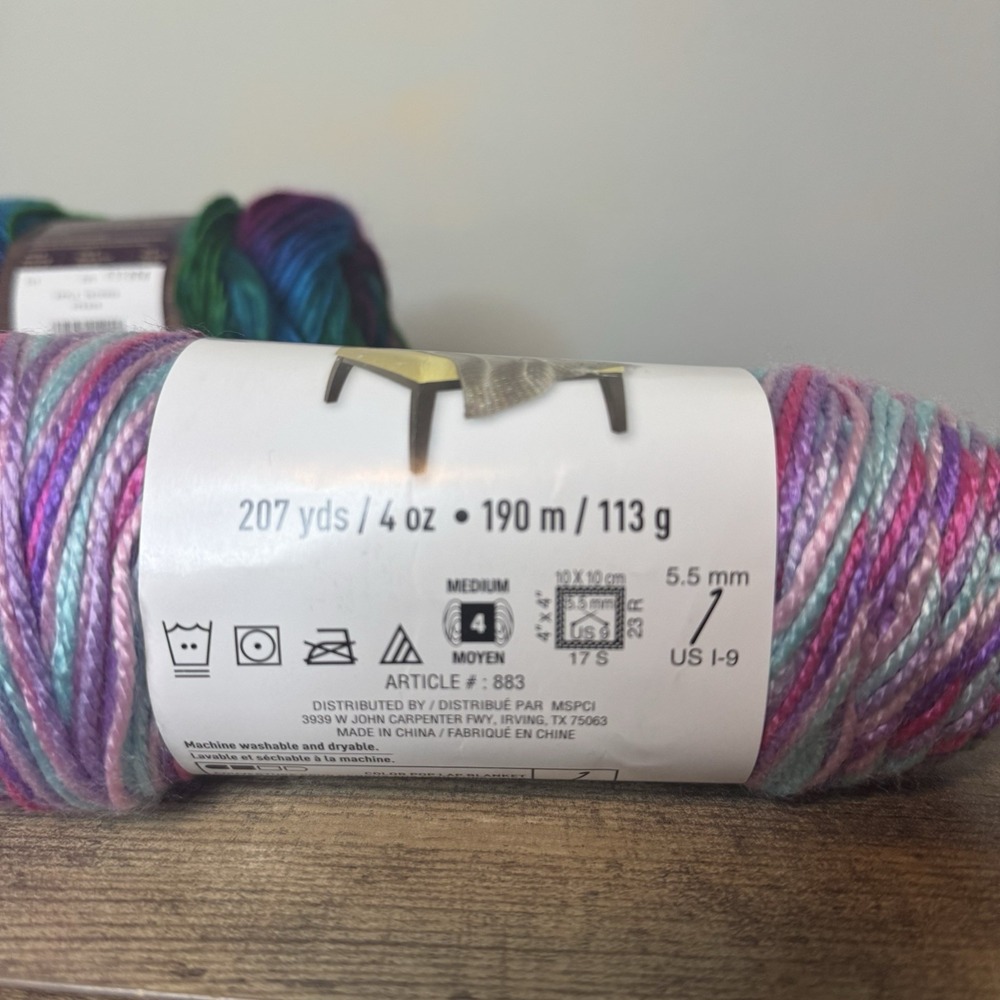 Yarn Lot Of Lion Brand, Yarn Laine, Charisma Charime Yarn Multicolor - Picture 8 of 11